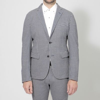 【ＰＲＩＭＡ　ＣＯＬＬＥＣＴＩＯＮ】【セットアップ】ＬＡＮＩＦＩＣＩＯ　ＲＯＭＡ千鳥プリントジャケット（Ｍ１Ｅ３２３９６＿＿）