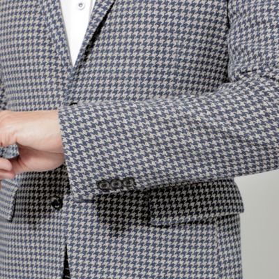 【ＰＲＩＭＡ　ＣＯＬＬＥＣＴＩＯＮ】【セットアップ】ＬＡＮＩＦＩＣＩＯ　ＲＯＭＡ千鳥プリントジャケット（Ｍ１Ｅ３２３９６＿＿）