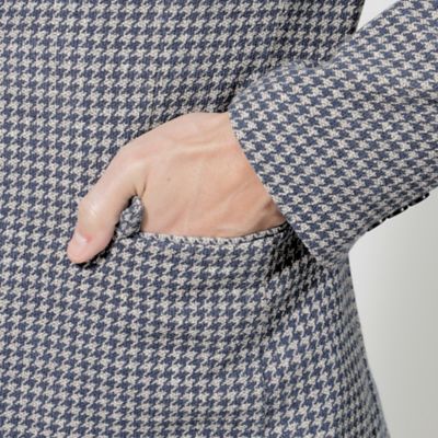 【ＰＲＩＭＡ　ＣＯＬＬＥＣＴＩＯＮ】【セットアップ】ＬＡＮＩＦＩＣＩＯ　ＲＯＭＡ千鳥プリントジャケット（Ｍ１Ｅ３２３９６＿＿）