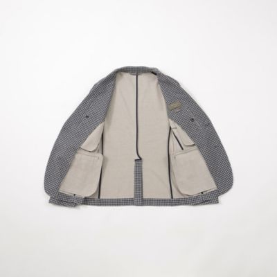 【ＰＲＩＭＡ　ＣＯＬＬＥＣＴＩＯＮ】【セットアップ】ＬＡＮＩＦＩＣＩＯ　ＲＯＭＡ千鳥プリントジャケット（Ｍ１Ｅ３２３９６＿＿）