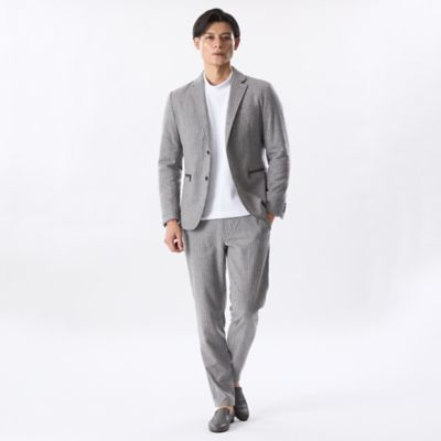 セットアップ対応】ストライプ中わたジャケット