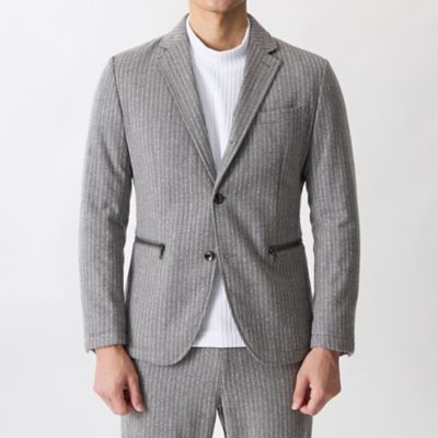 極美品✨エポカウォモ ジャケット サマーツイード アンコン 裏地無し 46 極美品✨エポカウォモ ジャケット サマーツイード アンコン 裏地