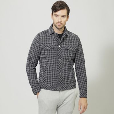 ＜EPOCA UOMO (Men)＞【ＰＲＩＭＡ　ＣＯＬＬＥＣＴＩＯＮ】千鳥ジャカードブルゾン（Ｍ１Ｆ１５４９３＿＿）