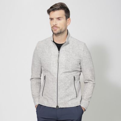 ＜EPOCA UOMO (Men)＞ハケメプリントサッカーブルゾン（Ｍ１Ｆ２９３０６＿＿）