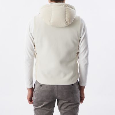 Safari11月号掲載＊ベロアツイルジャージーダウンベスト