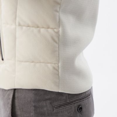 Safari11月号掲載＊ベロアツイルジャージーダウンベスト