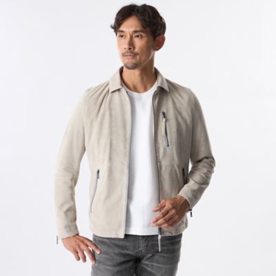 OFFICINE VINCI スエード レザー ジャケット ブルゾン 定価20万 OFFICINE VINCI スエード レザー ジャケット ブルゾン 定価20万