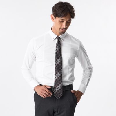 ＜EPOCA UOMO (Men)＞ブライトポリエステル混ロングスリーブシャツ（Ｍ１Ｍ３４６４１＿＿）
