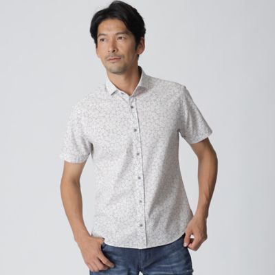 ＜EPOCA UOMO (Men)＞ピケフラワープリントシャツ（Ｍ１Ｍ７９１４７＿＿）