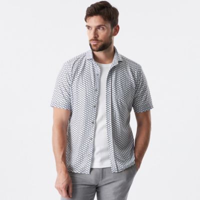 EPOCA UOMO (Men)/エポカ ウォモ ジオメトリックプリントメッシュシャツ（Ｍ１Ｍ７９５３９＿＿）