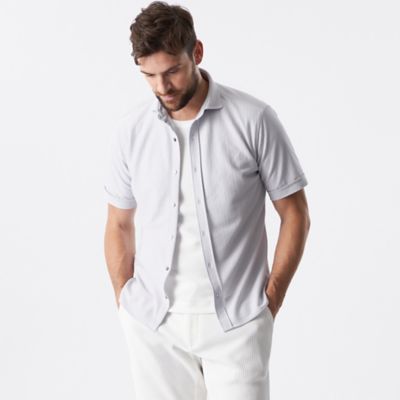 EPOCA UOMO (Men)/エポカ ウォモ 編み柄シャツ（Ｍ１Ｍ７９５４０＿＿）