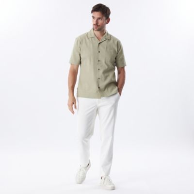 Safari Lounge別注】半袖リネンストレッチシャツ