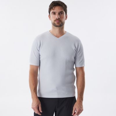 ＜EPOCA UOMO (Men)＞ウォッシャブルワッフルニットＴシャツ（Ｍ１Ｎ１１５１３＿＿）