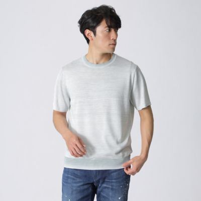 ＜EPOCA UOMO (Men)＞【ＰＲＩＭＡ　ＣＯＬＬＥＣＴＩＯＮ】マイクロボーダーニットＴシャツ（Ｍ１Ｎ１３１９８＿＿）