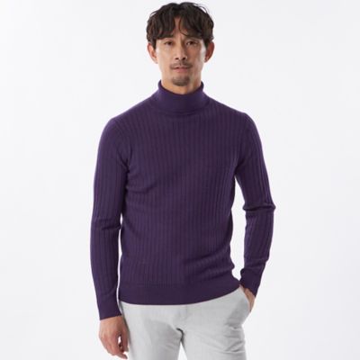 WEB＆一部店舗限定】ソフトウールタートルネックニット