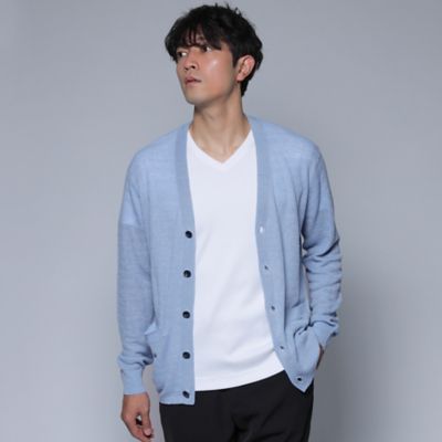 ＜EPOCA UOMO (Men)＞＊Ｓａｆａｒｉ５月号掲載＊ペンシルケーブルリネンカーディガン（Ｍ１Ｎ３１１３２＿＿）