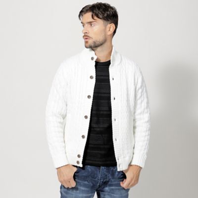 ＜EPOCA UOMO (Men)＞ケーブルニットアウター（Ｍ１Ｎ４６２５４＿＿）