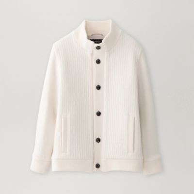 EPOCAホワイト ニットブルゾン エポカ トップス EPOCAホワイト ニットブルゾン PoyPoisan様 ジップ