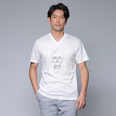 ＜EPOCA UOMO (Men)＞【８０周年記念アイテム】【ＰＲＩＭＡ　ＣＯＬＬＥＣＴＩＯＮ】チェーンスカルカットソー（Ｍ１Ｐ０１１９２＿＿）