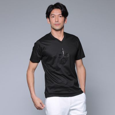 ＜EPOCA UOMO (Men)＞【８０周年記念アイテム】【ＰＲＩＭＡ　ＣＯＬＬＥＣＴＩＯＮ】スパンコール刺しゅうカットソー（Ｍ１Ｐ０１１９３＿＿）