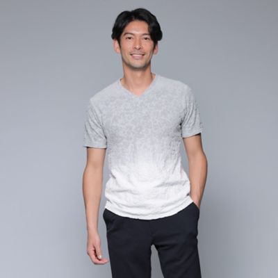 ＜EPOCA UOMO (Men)＞【ＰＲＩＭＡ　ＣＯＬＬＥＣＴＩＯＮ】フラワーパイルグラデーションカットソー（Ｍ１Ｐ０１１９７＿＿）