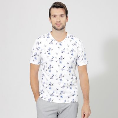 【SALE】EPOCA UOMO (Men)/エポカ ウォモ サッカーリアルフラワープリントカットソー(M1P01356__) アオ トップス【三越伊勢丹/公式】