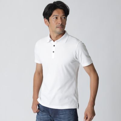 ＜EPOCA UOMO (Men)＞クランクジャカードポロシャツ（Ｍ１Ｐ２０１１４＿＿）
