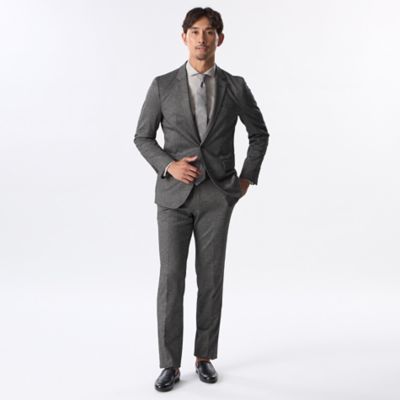 【未使用：EPOCA UOMO】ヘリンボーン ジャージー パンツ セットアップ対応】ヘリンボーンジャージースラックス