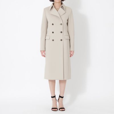 EPOCA エポカ　 ロングコート ベージュ　38サイズ　美品 美品 エポカザショップ アンゴラ ウール ロングコート 女優襟 ベルト A