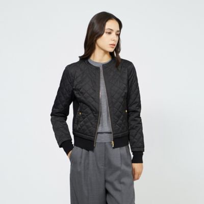 EPOCA (Women)/エポカ サテンキルト ノーカラージャケット(M5A10646__) クロ09L コート・ジャケット【三越伊勢丹/公式】