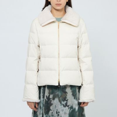 【美品】エポカ EPOCA フランネルジャージー ダウンベスト 38 M タスランナイロンダウンブルゾン(ブルゾン)｜EPOCA UOMO(エポカ ウォモ