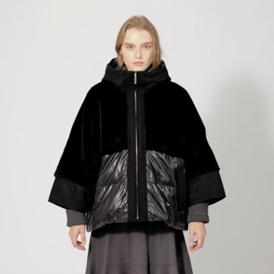 ＜EPOCA (Women)＞ムートンコンビ　フーデッドコート《ＷＥＢ＆一部店舗限定》（Ｍ５Ｂ０９２５８＿＿）