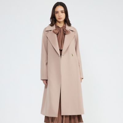 ＜EPOCA (Women)＞ジーロンラムウール　ベルテッドロングコート（Ｍ５Ｂ１４６６１＿＿）