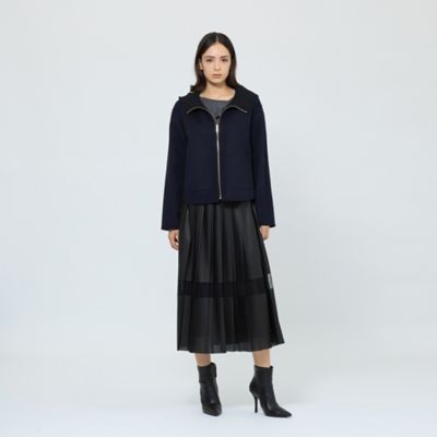 ウールリバーシブルフーディー ショートコート（M5B15660＿＿