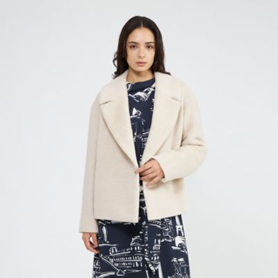 ＜EPOCA (Women)＞アルパカシャギー　ショートコート（Ｍ５Ｂ１６６６２＿＿）