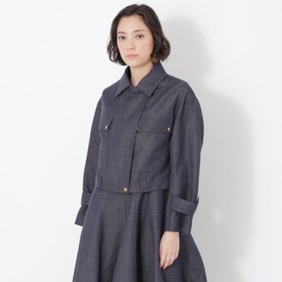 ＜EPOCA (Women)＞コットンリネン　デニムジャケット（Ｍ５Ｅ０１１０９＿＿）