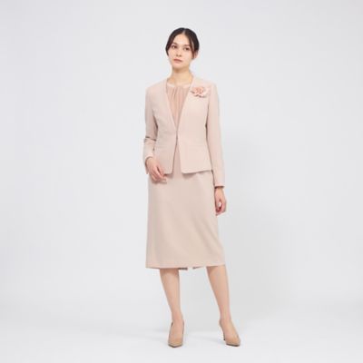 ミエ コンパクトダブルクロス ノーカラージャケット（M5E01711＿＿