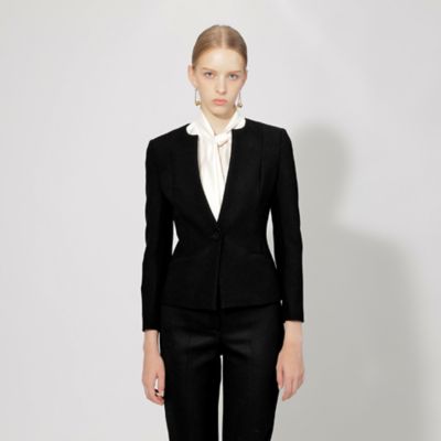 ＜EPOCA (Women)＞【２４　ＴＷＥＮＴＹ　ＦＯＵＲ　ＪＡＣＫＥＴ　Ｎｏｂｌｅ】ノーカラージャケット（Ｍ５Ｅ０５２３５＿＿）