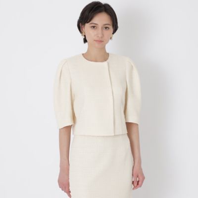 ＜EPOCA (Women)＞コットンナイロンツイード　ジャケット（Ｍ５Ｅ１０１４３＿＿）