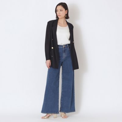 ペーパーブレンドクロス ダブルブレストジャケット