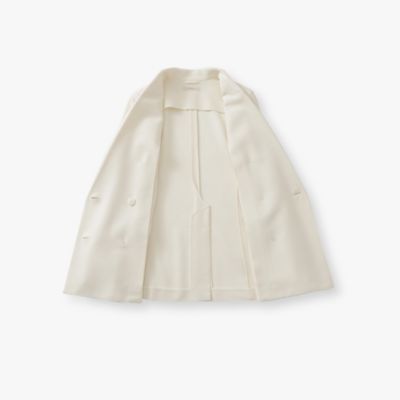 ペーパーブレンドクロス ダブルブレストジャケット