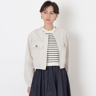 ＜EPOCA (Women)＞【ＥＰＯＣＡ　Ｍａｒｉｎｏ】シャンブレータフタ　ショートブルゾン（Ｍ５Ｅ１７１７３＿＿）