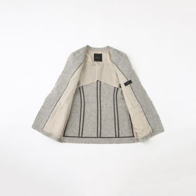 【ＥＰＯＣＡ　ＤＩ　ＢＡＳＥ】　リネンコットンクロス　ノーカラージャケット　《ＷＥＢ＆一部店舗限定》（Ｍ５Ｅ１７３５１＿＿）