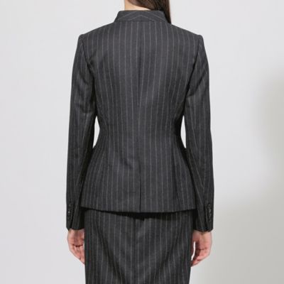 【ＥＰＯＣＡ　ＤＩ　ＢＡＳＥ】　コンパクトウールフラノ　スタンドカラージャケット　《ＷＥＢ＆一部店舗限定》（Ｍ５Ｅ１７４５９＿＿）