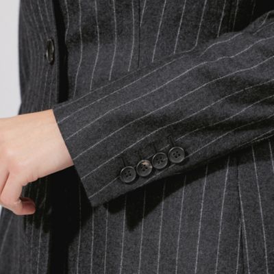 【ＥＰＯＣＡ　ＤＩ　ＢＡＳＥ】　コンパクトウールフラノ　スタンドカラージャケット　《ＷＥＢ＆一部店舗限定》（Ｍ５Ｅ１７４５９＿＿）