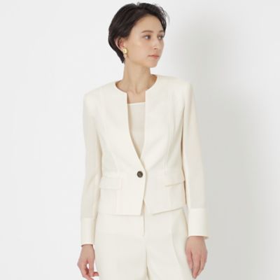 ＜EPOCA (Women)＞ライトクロス　ノーカラージャケット（Ｍ５Ｅ１８１６９＿＿）