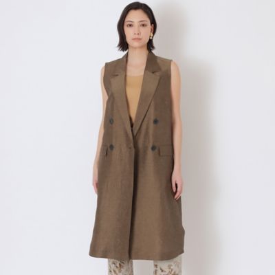 ＜EPOCA (Women)＞＊Ｐｒｅｃｉｏｕｓ　２０２３年５月号掲載＊　リネンブレンドクロス　ジレ（Ｍ５Ｅ２０１３９＿＿）