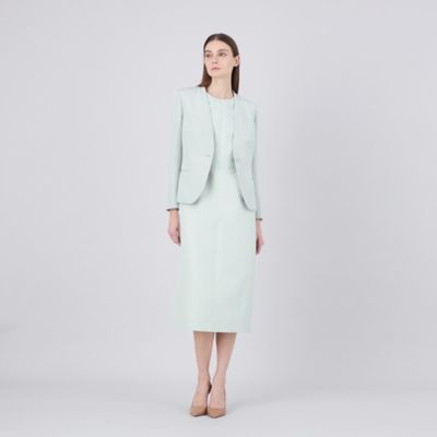 【ＥＰＯＣＡ　ＤＩ　ＢＡＳＥ】　ウールシルクダブルクロス　ノーカラージャケット　《ＷＥＢ＆一部店舗限定》（Ｍ５Ｅ２０５４０＿＿）