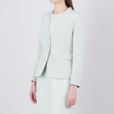 【ＥＰＯＣＡ　ＤＩ　ＢＡＳＥ】　ウールシルクダブルクロス　ノーカラージャケット　《ＷＥＢ＆一部店舗限定》（Ｍ５Ｅ２０５４０＿＿）