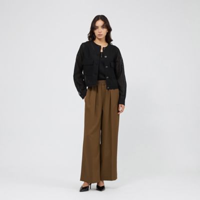みかん　定価¥24,200シアー/軽羽織りメッシュ シアーブルゾン春夏 みかん 定価¥24,200シアー/軽羽織りメッシュ シアーブルゾン春夏